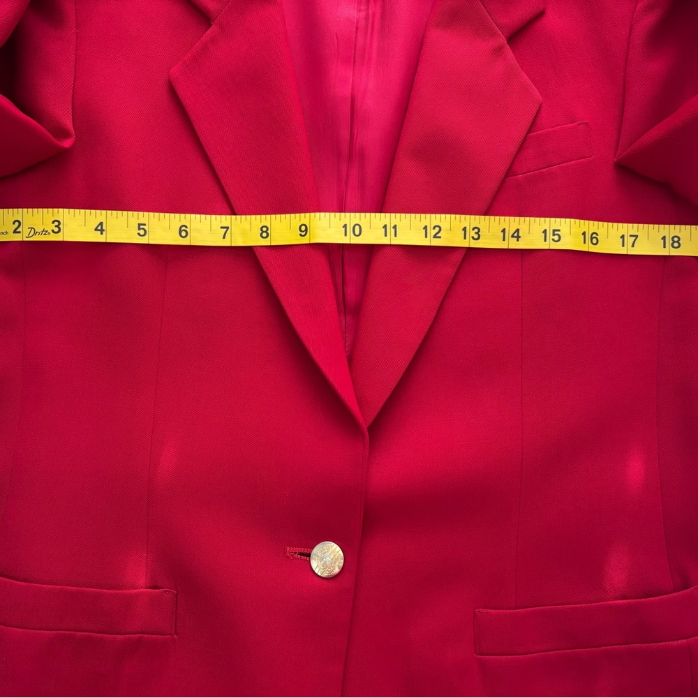 Austin Reed Vibrant Red Blazer Size 14 - Picture 9 of 12